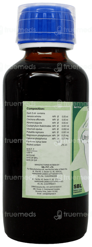 Sbl Utrofyne Syrup 115Ml